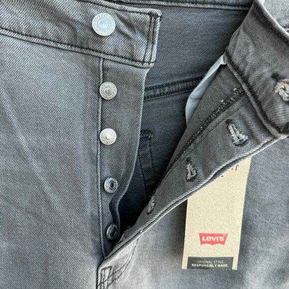 Levi's NWT Ribcage Straight Ankle Jeans 16W Cosmic Chatter Grey Plus - Picture 3 of 9